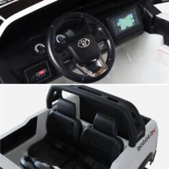 Voiture électrique Enfant Toyota Hilux 12V, 2 Places Couleur : Blanc -Jardin Et Extérieur roctoyhilrcwh f650f569a798c732ac4ddf18925f2aa6
