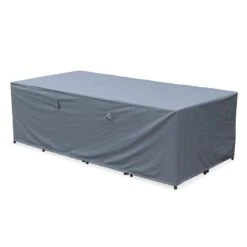 Table De Jardin Vasto 12 Et Sa Housse Couleur : Noir / Gris -Jardin Et Extérieur salon de jardin 8 12 places vasto avec housse de protection coloris noir coussins gris table encastrable f9fe4478d97414e738e092a58730b1e9