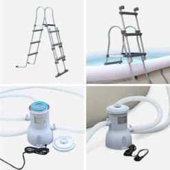 Piscine Gonflable Autoportée Rectangulaire Avec Accessoires 5x3m -Jardin Et Extérieur sp5x3fpkitgy a4e76f26bfd0efc6fac10193d2e4b27e