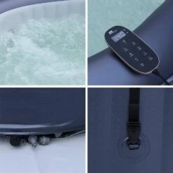 Spa Gonflable 6 Places Rond Jets Hydromassages Désinfection UVC, Anti Gel, M-one -Jardin Et Extérieur spacarltonrd6 0b49010070d4247dcda9a235daaeb95a