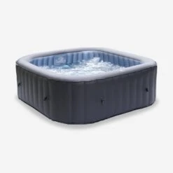 Spa Gonflable 6 Places Carré, Système De Filtration MDC, Désinfection UVC, Bâche