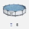 Piscine Hors Sol Tubulaire Ronde Avec Pompe Et Filtre ∅3,6m
