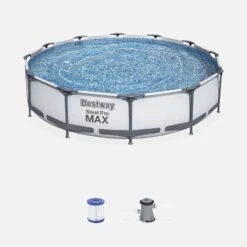 Piscine Hors Sol Tubulaire Ronde Avec Pompe Et Filtre ∅3,6m