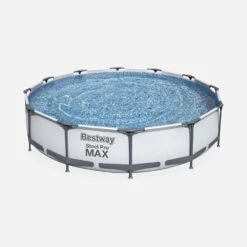 Piscine Hors Sol Tubulaire Ronde Avec Pompe Et Filtre ∅3,6m + Échelle -Jardin Et Extérieur spbw370fpl2 c3075c97c3ac6f027e03d2bdd320f9d2