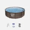 Piscine Tubulaire Ronde Avec Pompe, échelle Et Filtre Ø3,6m -Jardin Et Extérieur spbw370fpwk a798b8b8e84346b27b492becb1e3541d