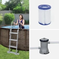 Piscine Tubulaire Ronde Avec Pompe, échelle Et Filtre Ø3,6m 7 Piscine Tubulaire Ronde Avec Pompe, échelle Et Filtre Ø3,6m -Jardin Et Extérieur spbw370fpwk ee0bd22e8b68ea236f0b1f6ac86669df