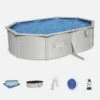 Piscine Hors Sol Ovale Avec Accessoires