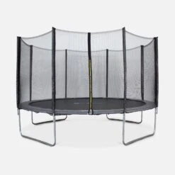 Trampoline 400cm Filet Protection Couleur : Gris