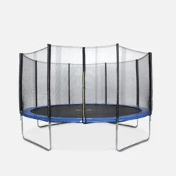 Trampoline 430cm Filet Protection Couleur : Bleu