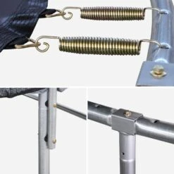 Trampoline 490cm Filet Protection Couleur : Gris -Jardin Et Extérieur tr490grey 8d39cbac2cdbf435a10fe43cb6c86095