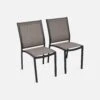 Chaise De Jardin Empilable Aluminium (lot De 2) Couleur : Anthracite / Gris Taupe -Jardin Et Extérieur txnchrx2co aabe3587382a717eff76b15ebbf0294b