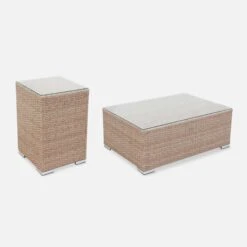 Salon De Jardin Résine Tressée 12 à 14 Places Couleur : Beige / Beige -Jardin Et Extérieur w002xlnatbg bf27049e99109a34d0038eca26f39959