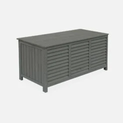 Coffre De Rangement Bois 330L -Jardin Et Extérieur wdbox130gy 7b4a7fceee0e1f644e4fa857d060947b
