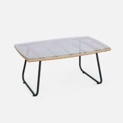 Salon De Jardin Résine Effet Rotin Et Métal 4 Places -Jardin Et Extérieur wk4bamb 551845dcbffe54ed601f62252617861c