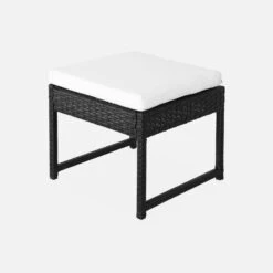Table De Jardin Encastrable Résine Tressée 6 Chaises, 4 Poufs Couleur : Noir / Ecru -Jardin Et Extérieur wk6cubepfbk 9aba7b46ecc67da685ba738a6a6a3572