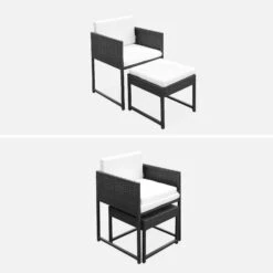 Table De Jardin Encastrable Résine Tressée 6 Chaises, 4 Poufs Couleur : Noir / Ecru -Jardin Et Extérieur wk6cubepfbk afc27f78a8da28355d6e9cd0db3ac5b8