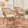 Fauteuil Effet Rotin Résine Et Métal (lot De 2) -Jardin Et Extérieur wkchrx2bamb 595bc8e754dba7c9e074c00635e503c4