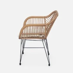 Fauteuil Effet Rotin Résine Et Métal (lot De 2) -Jardin Et Extérieur wkchrx2bamb e7fa6f8973ed0bf8fae1607e39015e68