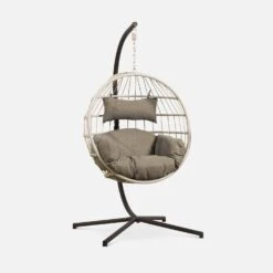 Fauteuil Suspendu Rond En Corde -Jardin Et Extérieur wkeggkgbgbn c57d6752601fb8b1ae1ae82242f541bb