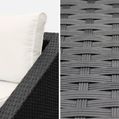 Salon De Jardin Triangle Résine Tressée 2 Places Couleur : Noir / Ecru -Jardin Et Extérieur wktrianglebk 1fe6486fbdd33f1920e9b0047cf7ffec