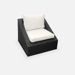 Salon De Jardin Triangle Résine Tressée 2 Places Couleur : Noir / Ecru -Jardin Et Extérieur wktrianglebk 7bf39ff930ded704688d3d4cf22d053b