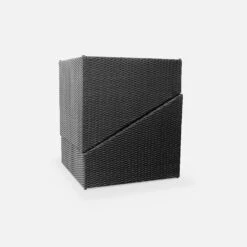 Salon De Jardin Triangle Résine Tressée 2 Places Couleur : Noir / Ecru -Jardin Et Extérieur wktrianglebk c813810b8c920cd1f6780353d1a40779