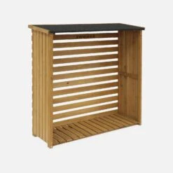 Abri Bûches 120x45x120cm,bois -Jardin Et Extérieur ws120lbn 1084630448df6df37e2034e298df5f69