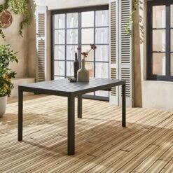 Table De Jardin Extensible Aluminium, 6 à 8 Places -Jardin Et Extérieur xtafsq147at 1f9a6c3db7764a6327c0b59504a78288