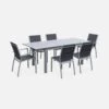 Table De Jardin Extensible Aluminium, 6 Chaises Couleur : Gris / Gris Foncé 2 Table De Jardin Extensible Aluminium, 6 Chaises Couleur : Gris / Gris Foncé -Jardin Et Extérieur xtsafm210r6at 35202979814ca59f208bf4902526b0b2
